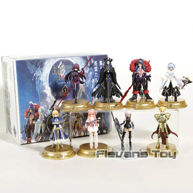 Fate Grand FGO Vol.1 Altria Pendragon Gilgamesh Mash Kyrielight Cu Chulainn ПВХ фигурки игрушки 8 шт./компл.|Игровые