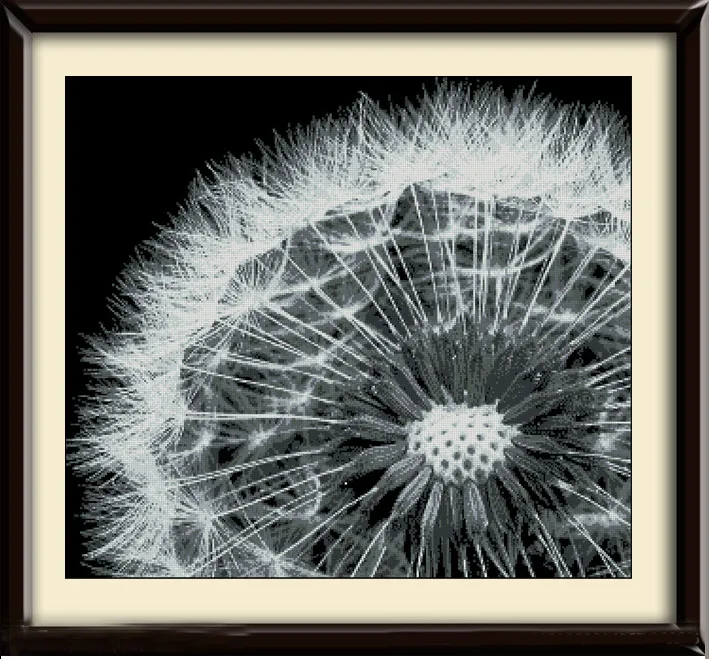 

Top Quality Beautiful Lovely Counted Cross Stitch Kit Dandelion At Night In the Dark
