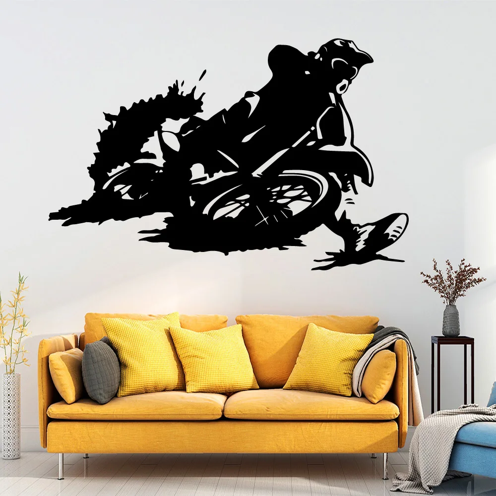 

Cartoon Style motorcycle Nursery Wall Stickers Vinyl Art Decals Decorative Vinyl Decoration Accessories