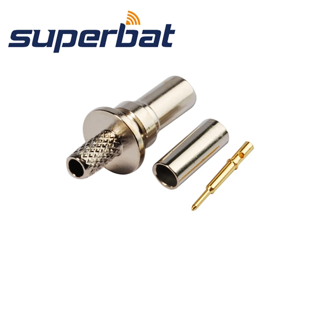 SMB Female Straight Crimp RF Coaxial Connector for Cables