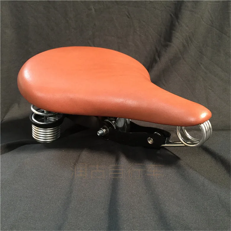 

mountain bicycle road bike saddles bicycle accessories folding bicycle saddle bicycle saddle Cowhide Retro beach bike saddle