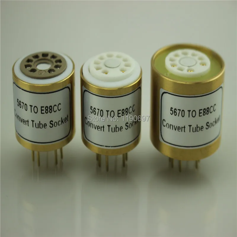 1 шт. 5670(6N3)(сверху) к ECC88(E88CC 6922)(снизу) 9Pin к 9Pin трубка DIY звуковая вакуумная трубка адаптер гнездо конвертер