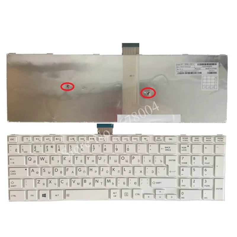 Новинка для Toshiba satellite l50 a s50 s55 l70 l75 c70 c75 RU белая Русская клавиатура|for toshiba|ru