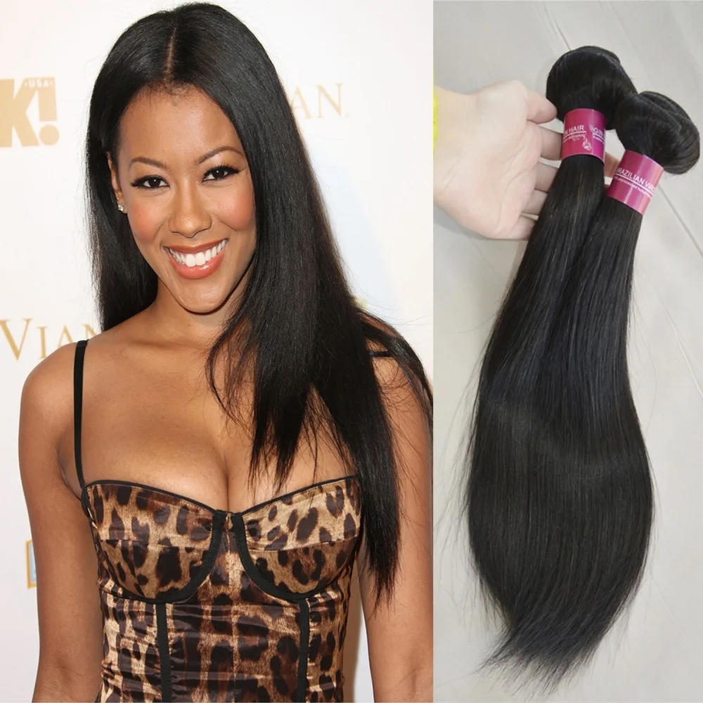 3 Pieces/lot Natural Color Silky Weaving Goddess Remy Braiding hair