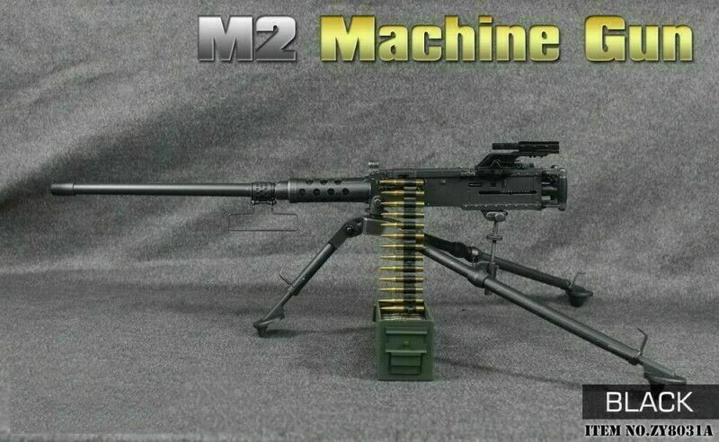 Modelo de Brinquedo para 12 Soldado Figura Cena Acessórios m2 Browning Máquina Arma Modelo Zy8031 Preto Deserto Cores Action Ação 1 - 6 21 Brinquedos e hobbies