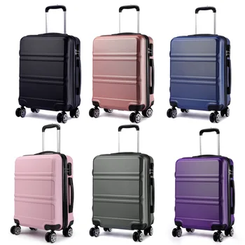 

KONO Cabin Hand Luggage Lightweight Suitcase Carry On Hold Trolley Case Travel Bag 4 Wheels Spinner Hard Shell ABS 20" K1871L