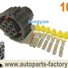 Longyue 10 шт. 7 способ Женский Круглый усилитель автомобиля piug водонепроницаемый сенсор коннектор tyco