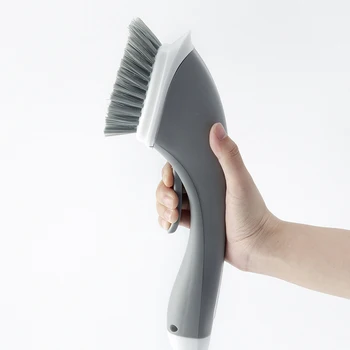 

Cleaning Brush Liquid Detergent Added Dish Washing Stain Removing Brush with Long Handle DC120