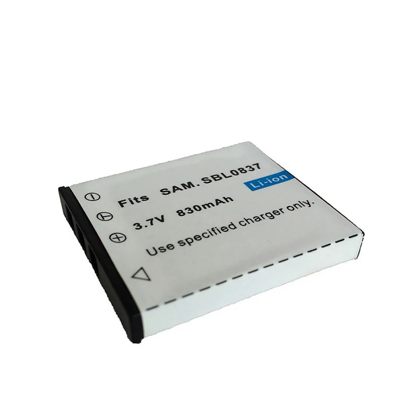 830 мАч для SAMSUNG SBL-0837 SBL0837 цифровых фотоаппаратов аккумулятор видеокамера Digimax L50 L60