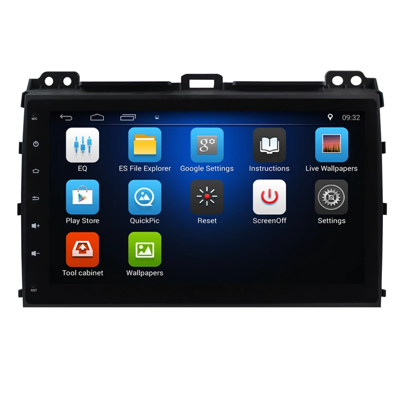 Best Quad Core Android 8.1 1G RAM Car Radio for Toyota Land Cruiser Prado 120 2004-2009 with GPS Navigation steering wheel Free map 2