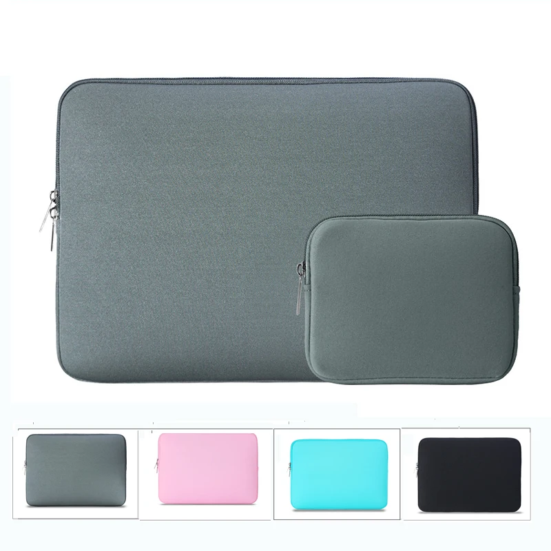 Laptop Sleeve +Power Pouch for Apple Macbook Pro 13 15 Sleeve Bag for