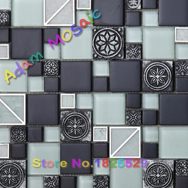 Gl Black White Kitchen Tile Backsplash Frosted Bathroom Wall Gl Black White Kitchen Tile Backsplash Frosted Bathroom Wall Tiles Matte Mosaic Subway Decorative Border