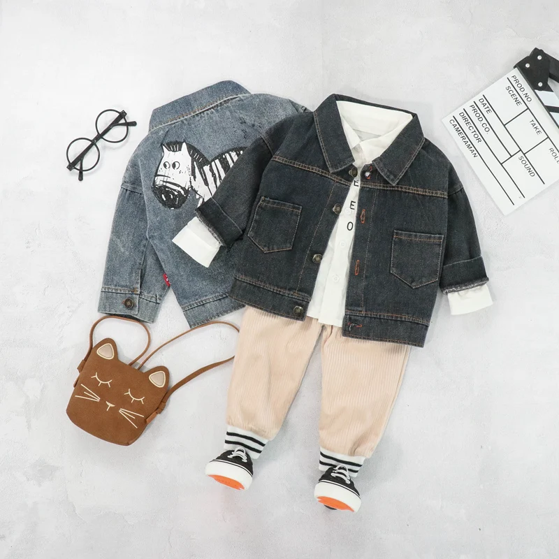 

2019 Autumn Baby Boy Girls Clothing Sets Infant Toddler Clothes Suits Coat Pants Kids Children Costume Suits