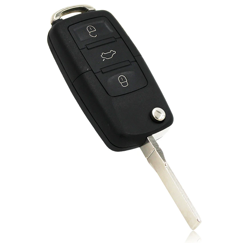 Флип Полный удаленный ключ 3 кнопки 433 МГц с ID48 чип 6QE 959 753 для Volkswagen Fox Golf Sharan saviro 6QE959753
