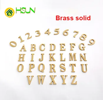 

Brass House Numbers Letters Pure Copper Villa Hotel Room Number Digital Company Dormitory Home Without Punching