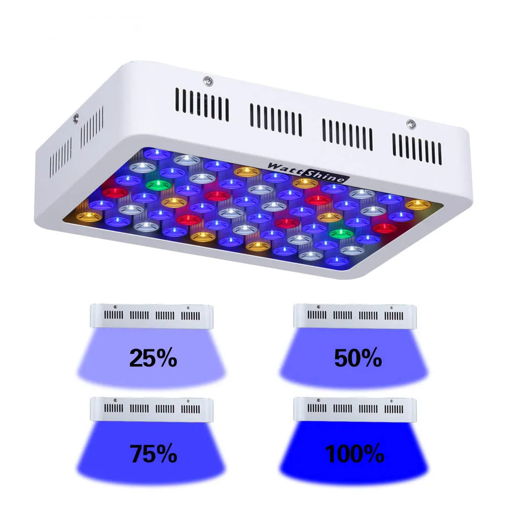 LED Aquarium Light 180W Series Dimmable Full Spectrum For Coral Reef Grow For Plants Fish Tank Aquarium Decorations Include  (313)