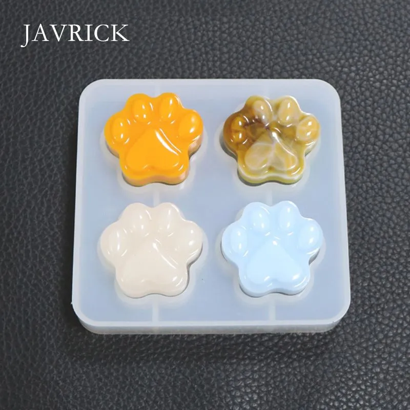 

Cute Pet Paw Snowflake Pendant Silicone Resin Mold DIY Earrings Necklace Keychain Accessories Jewelry Making Tools