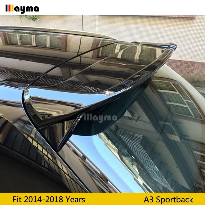 ABT Стиль ABS крыша крыло спойлер для AUDI A3 8V Sportback год Sline S3 автомобильный спойлер на крышу