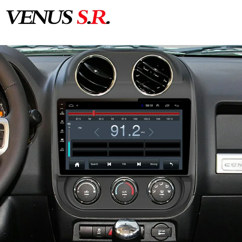 Flash Deal VenusSR Android 8.1 Car DVD Player GPS Navigation Multimedia For JEEP Compass Patriot Radio 2009-2016 car stereo wifi 5