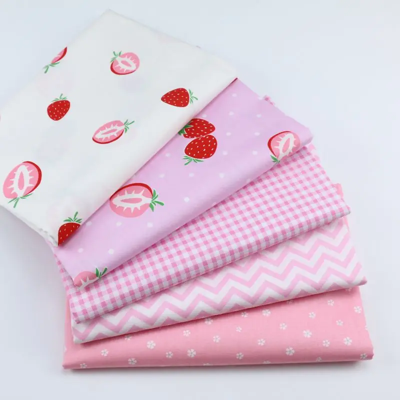 

5pcs/lot 50x40cm New Printes100% Cotton Fabric quilting Baby Cloth Kids bedding patchwork tissue home Textile Sewing fabric
