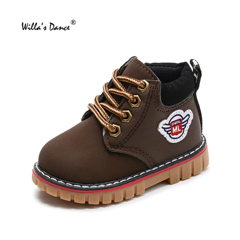 Willa's Dance Kids Winter Boots Boys 2017 Fashion Lace up Baby Boys