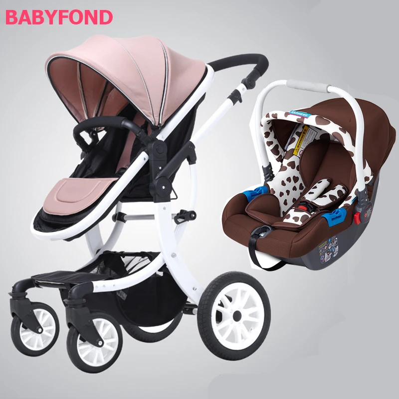 3 in1 stroller High landscape baby stroller can sit reclining lightweight folding shock absorber BB baby children push stroller 3 in1 stroller High landscape baby stroller can sit reclining lightweight folding shock absorber BB baby children push stroller