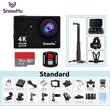 SnowHu H10 Action camera H10 Ultra HD 4K / 25fps WiFi 2.0″ 170D underwater waterproof Helmet Cam camera Sport cam H10