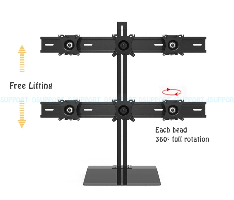 S035 360 Degree Full Motion 6 Screen Monitor