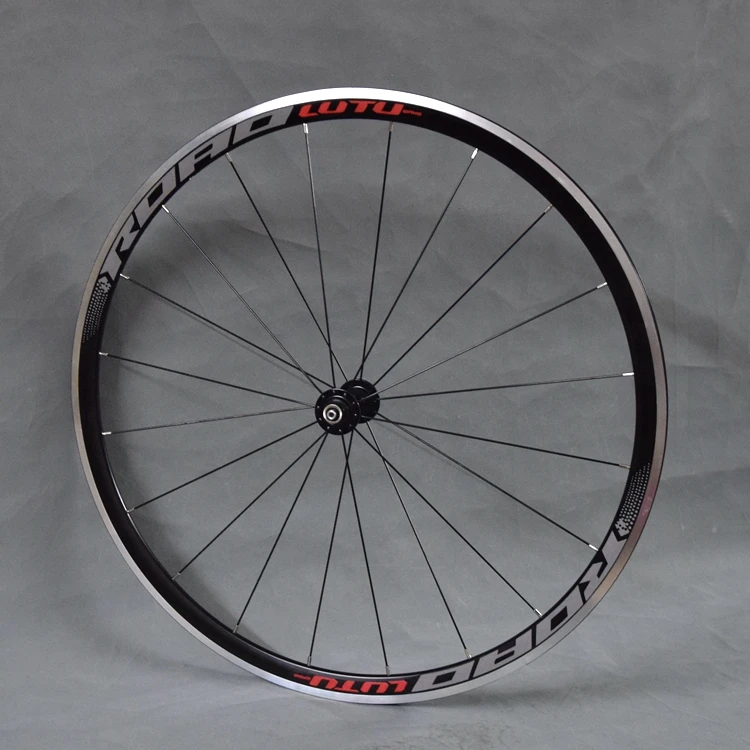 Discount LUTU Road bike V Brake Wheels 700c Elite Aluminum Alloy Bicycle wheelset Front 20H Rear 24H Road Wheel 7