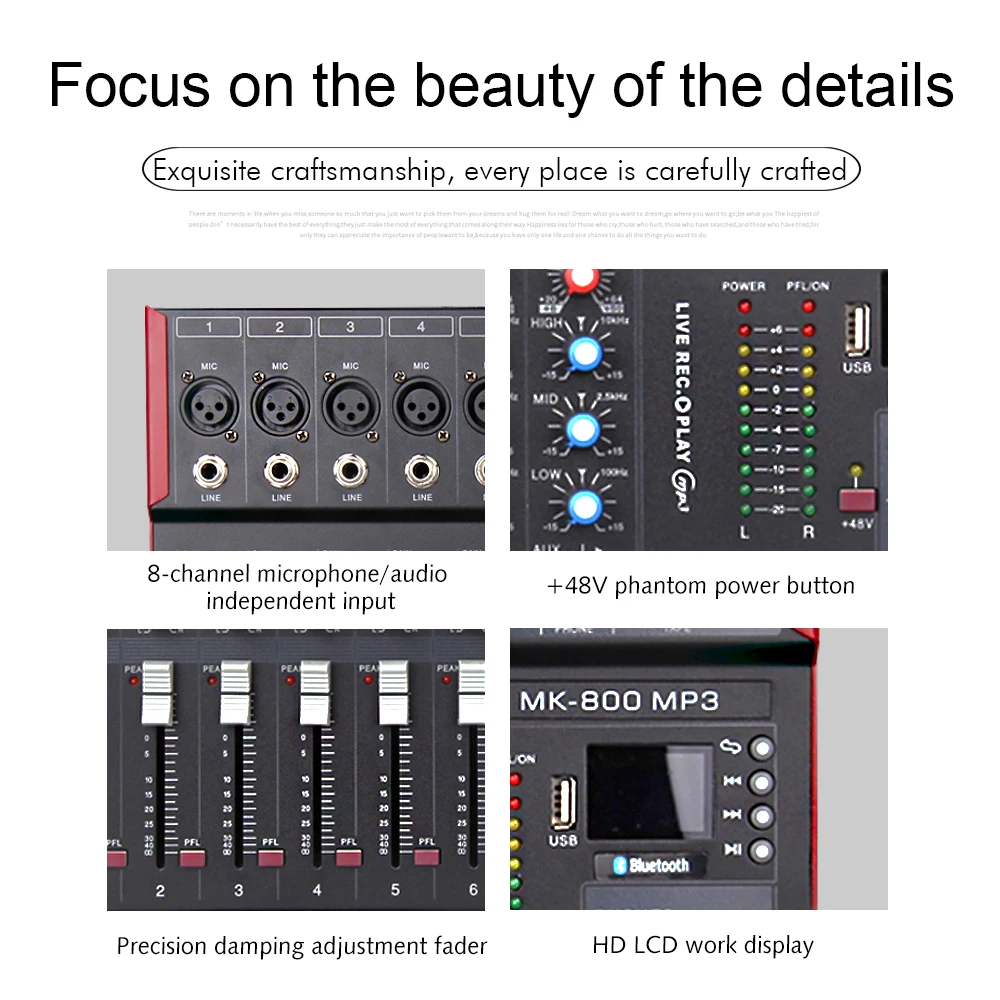 G-MARK MK800 Professional mixer audio music studio