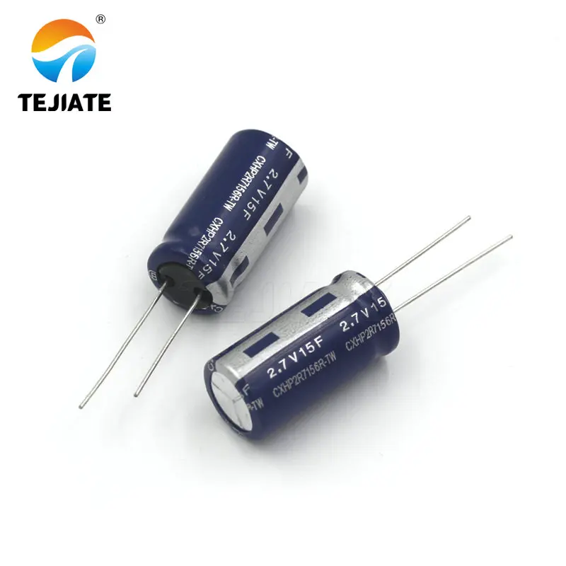 2PCS super capacitor farad capacitor 2.7V 2F 3.3F 4F 4.7F 5F 6F 7F 8F 10F 15F 20F 25F 30F 60F