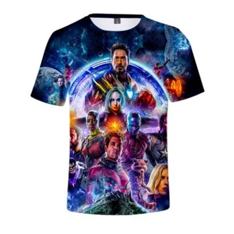 Новейший дизайн футболка для мужчин/женщин фильм Marvel Мстители эндигра 3d Принт