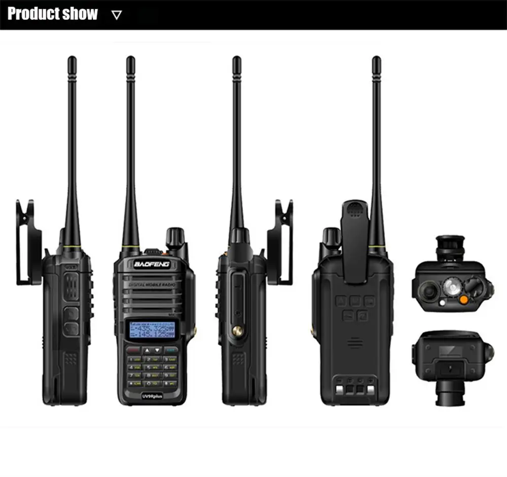 UV-9R plus Walkie Talkie Автомобильная Водонепроницаемая 10 Вт для двухсторонней радиостанции большой диапазон VOX широкий/узкий диапазон выбор двойной дисплей радиостанции