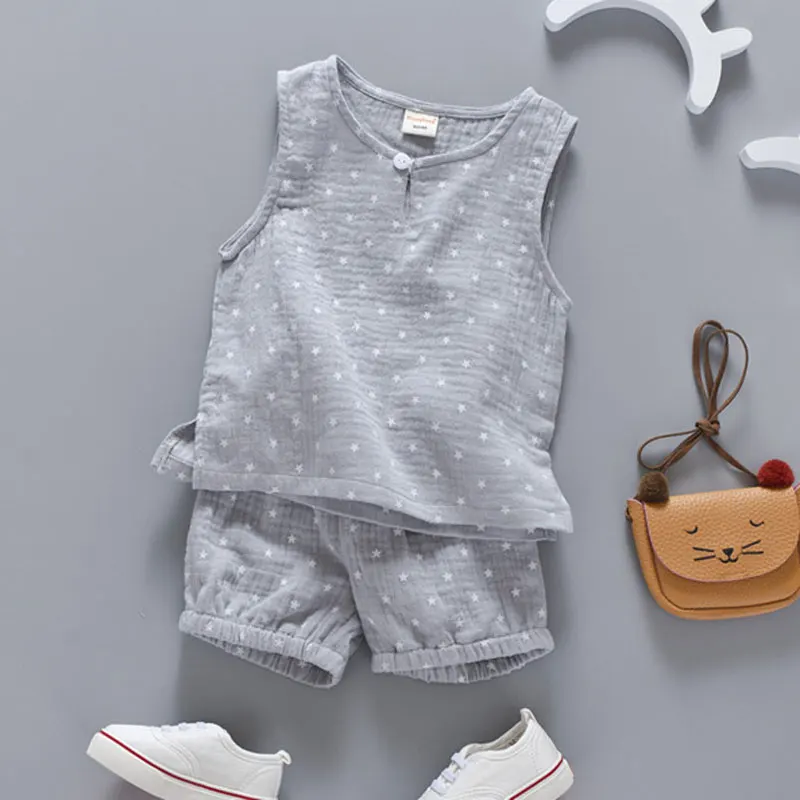 Одежда для маленьких мальчиков 1-5 лет; Новинка г.; летняя одежда для мальчиков; повседневные модные комплекты одежды для мальчиков - Цвет: grayWu