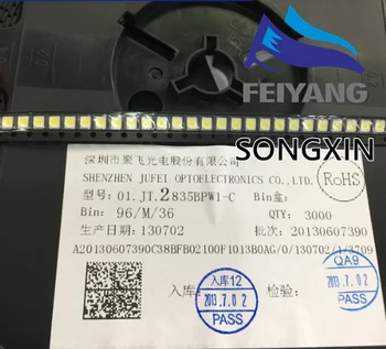 

4000PCS JUFEI LED backlight 1210 3528 2835 1 W 3 V 107LM Cool white Backlight LCD for TV TV Application 01. JT.2835BPWP2-C