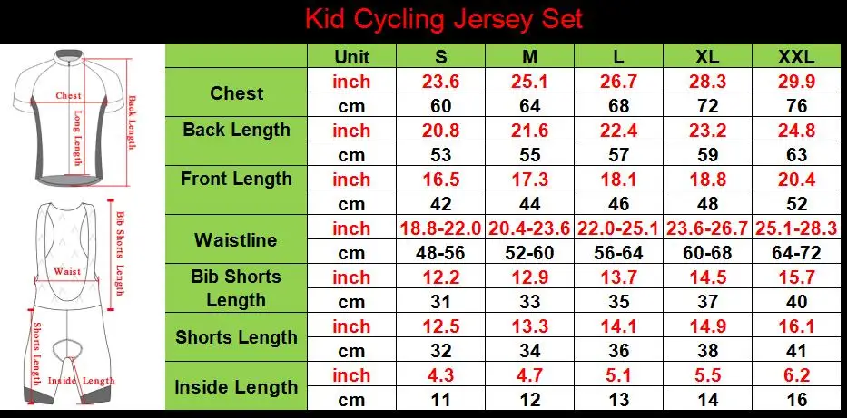 Kid cycling jersey