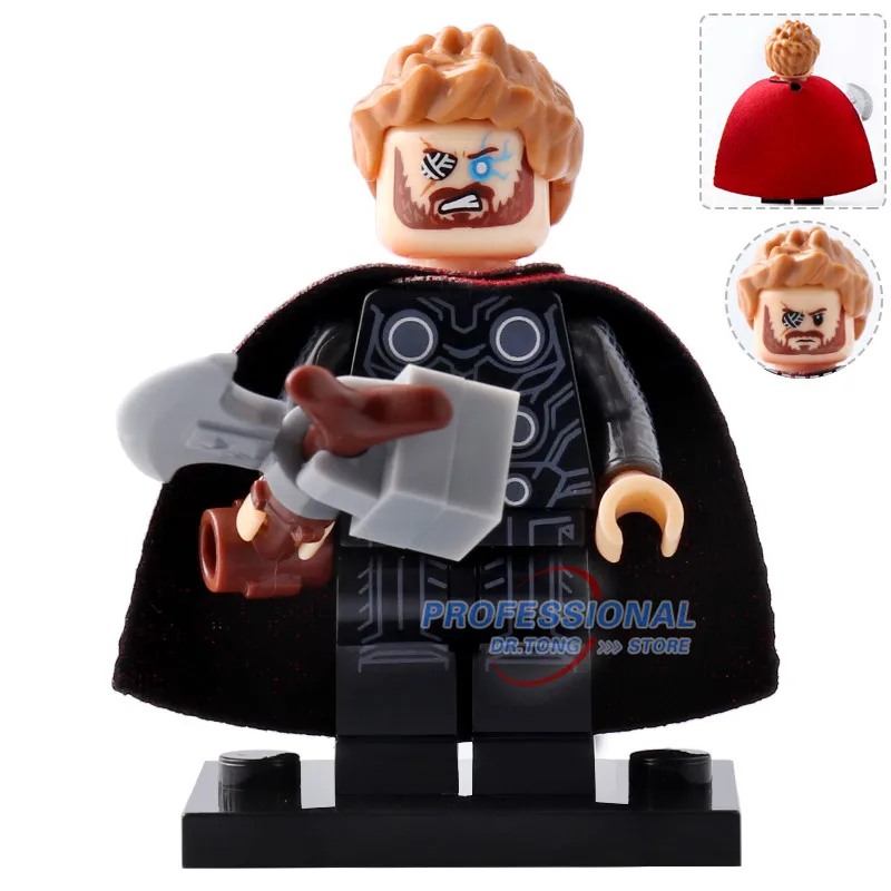 

DR.TONG Single Sale Marvel Avengers 3 Infinity War Super Heroes Thor Odinson Building Blocks Toys for Children Gifts XH863