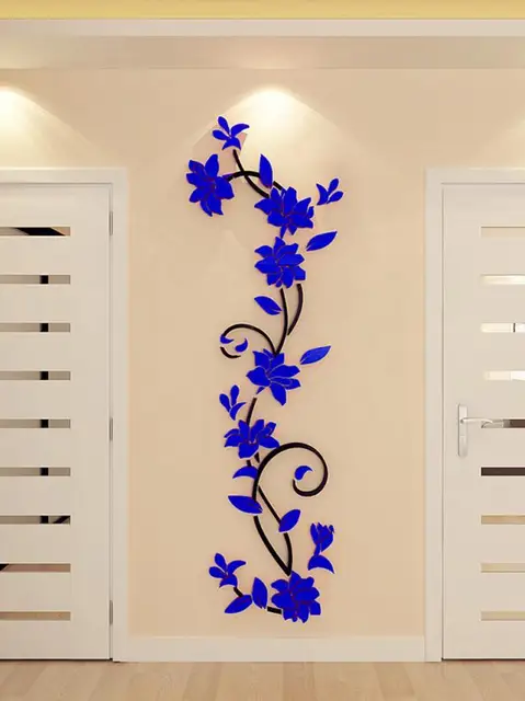 1 pz 24*80 cm FAI DA TE Complementi Arredo Casa Fiore Albero Poster Decorazione 1 pz 24*80 cm FAI DA TE Complementi Arredo Casa Fiore Albero Poster Decorazione