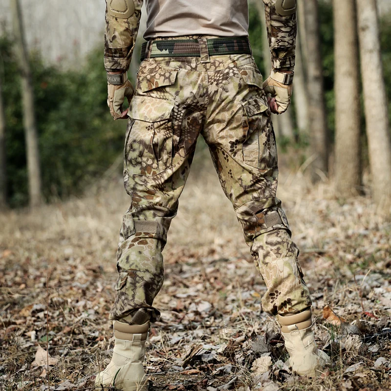 Армейские военные тактические брюки карго наколенники мужские спецназ брюки Delta Force камуфляжная одежда армейские брюки