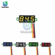 0.28 pouces Mini DC 0-100 V 3-fil jauge de tension voltmètre affichage LED numérique numérique panneau compteur détecteur moniteur outils