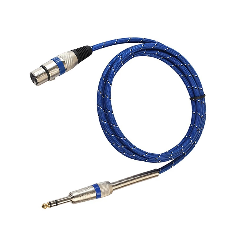 Trumsoon Microphone Wire Cable XLR Female to Jack 6.35/6.5mm Male for Microphone Speaker Mixer