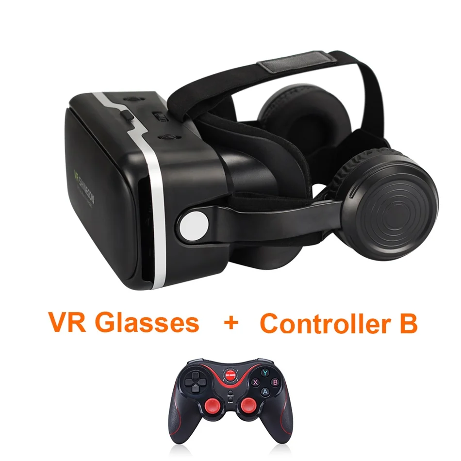 VR shinecon 6,0 3D очки коробка google картон очки виртуальной реальности VR гарнитура для 4,5-6,0 дюймов ios Android смартфон - Цвет: SHINECON-6.0-S5