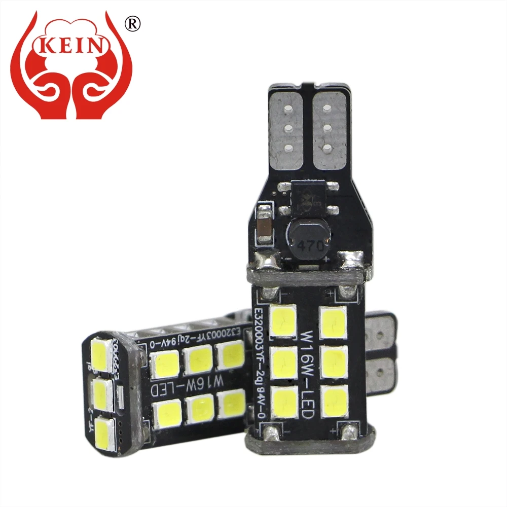 KEIN 2 шт. w16w led t15 Canbus безошибочная 2835 920 921 912 стандартная сигнальная лампа 15smd
