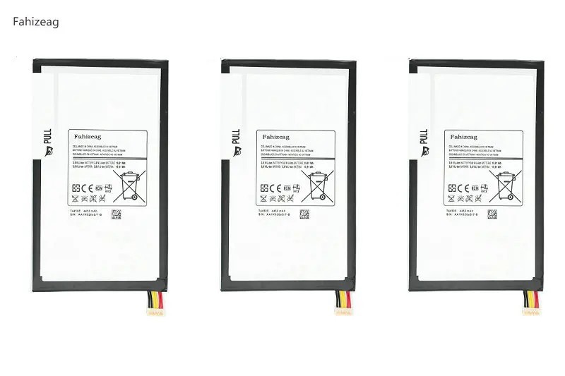 Fahizeag 3 шт 4450 mAh T4450E Замена Батарея для samsung Galaxy Tab Tablet 8 0 T310 T311 T315 SM-T310 SM-T311 e0288 E0396 |