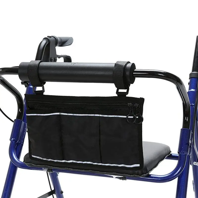 كرسي متحرك درابزين حقيبة حقيبة التخزين العالمي عربة اطفال المنظم الوليد النقل حقيبة التخزين عربة حامل سلة