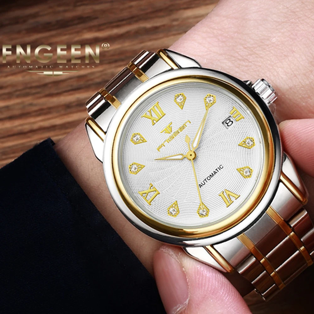 Relogio Masculino Esqueleto механические часы 2019 FNGEEN Tourbillon мужские мужской Дата
