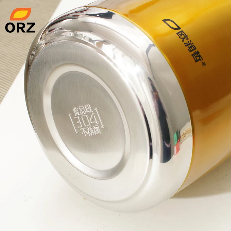 ORZ 2L термос из нержавеющей стали Золотая цветная чашка для кофе чайник термосы