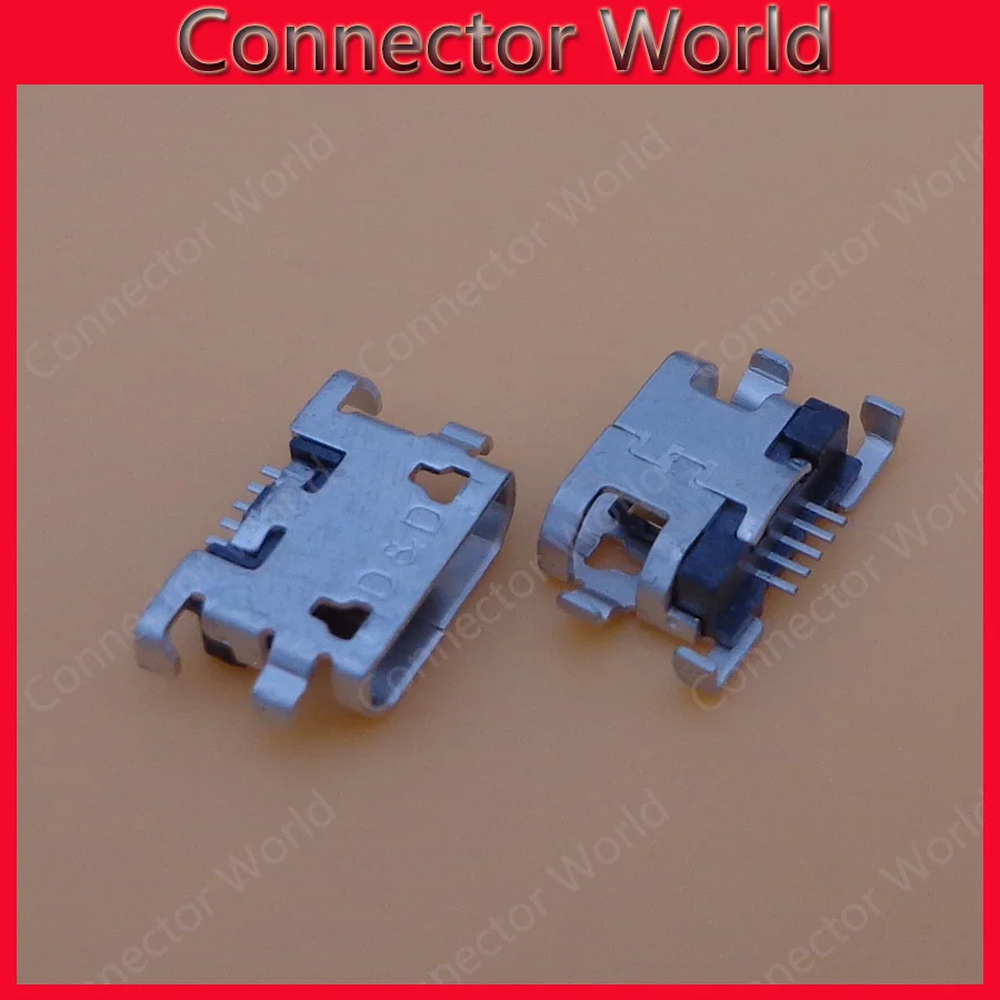 50 шт./лот для Alcatel OT7040 OT 7040 micro usb разъем зарядки док-станции Порт jack Замена Ремонт