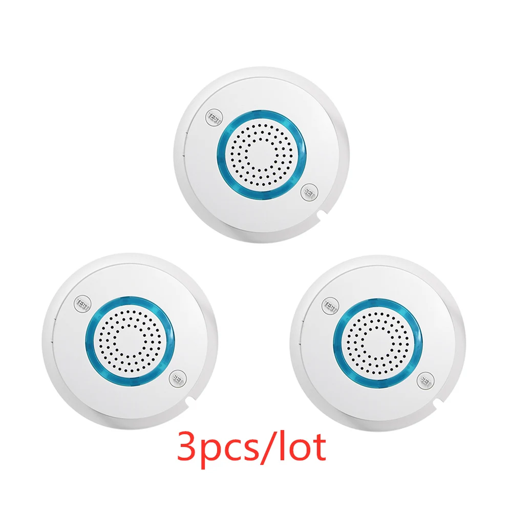 

3pcs/lot PGST High Quality WIFI Independent Alarm Smoke Detector SIM Card SMS Auto Smoke Fire Sensitive Sensor for House Alarm