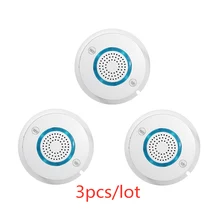 3pcs/lot PGST High Quality WIFI Independent Alarm Smoke Detector SIM Card SMS Auto Smoke Fire Sensitive Sensor for House Alarm